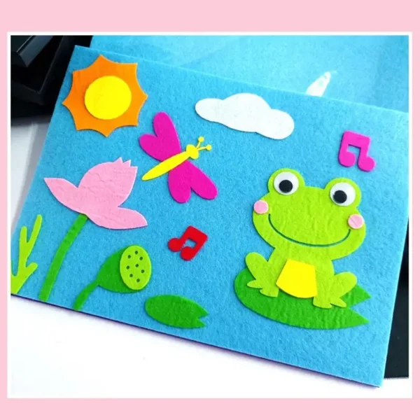 10/40Pcs Nonwoven Needlework Felt Fabric 10cm Patchwork Cloth Bundle for Kids Scrapbooking Doll Sewing Crafts DIY Quilting Sheet - Image 5
