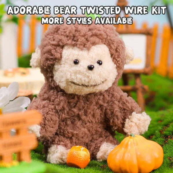 1 Kit Cute Twisting Rod Material Pack With English Tutorial Video Making Crafts Ultra Thick Dense Diy Sewing Dolls Wool Root - Image 2