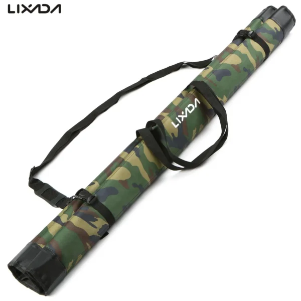 Lixada Fishing Rod Case Portable Soft Case Folding Pole Storage Bag Organizer Pole Set Fishing Pole Gear Tackle Tool Carry Case