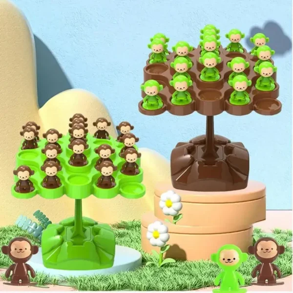 Creative Balancing Tree Toy Digital Monkey Balance Scale Educational Number Board Game Kids Learning Toys Montessori Math Toy - Image 2