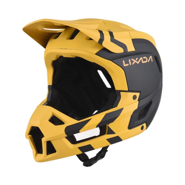 Lixada Bicycle Helmet Detachable Full Face Bike Helmet MTB Mountain Road Cycling Helmet for Cycling Skateboarding Roller Skat