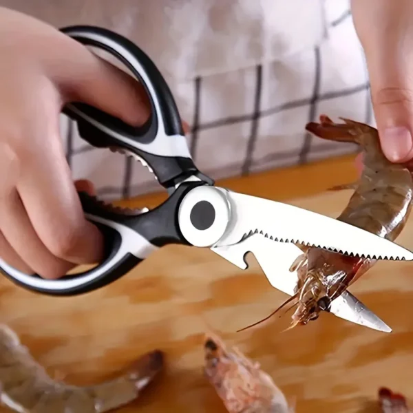 Heavy duty stainless steel kitchen scissors-multifunctional food scissors, pizza and salad - Image 5