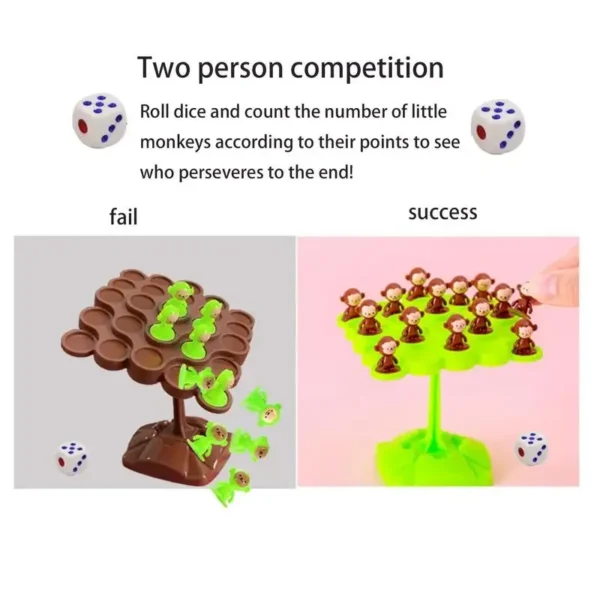 Creative Balancing Tree Toy Digital Monkey Balance Scale Educational Number Board Game Kids Learning Toys Montessori Math Toy - Image 5