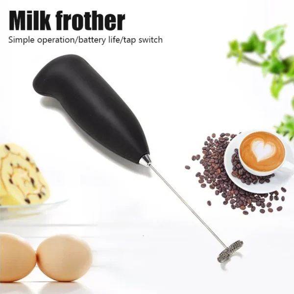 Milk Frother Handheld Mixer Electric Coffee Foamer Egg Beater Cappuccino Stirrer Mini Portable Blenders Home Kitchen Whisk Tool - Image 2