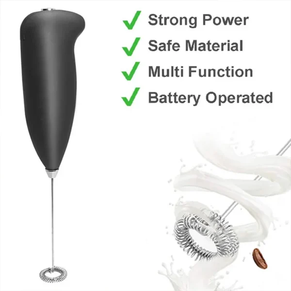 Milk Frother Handheld Mixer Electric Coffee Foamer Egg Beater Cappuccino Stirrer Mini Portable Blenders Home Kitchen Whisk Tool - Image 4
