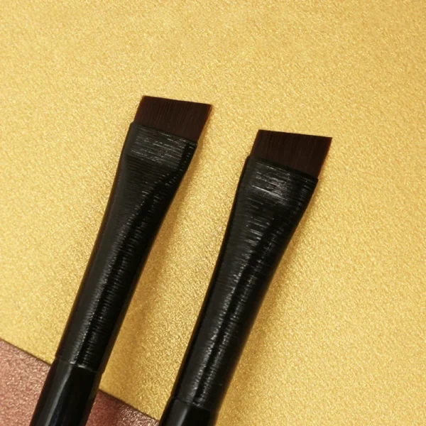 Black Fiber Korean Makeup Products Eyeliner Eyebrow Angled Brushes Kit Cosmetics Beauty Tools Set Accessories for Female Woman - Image 5