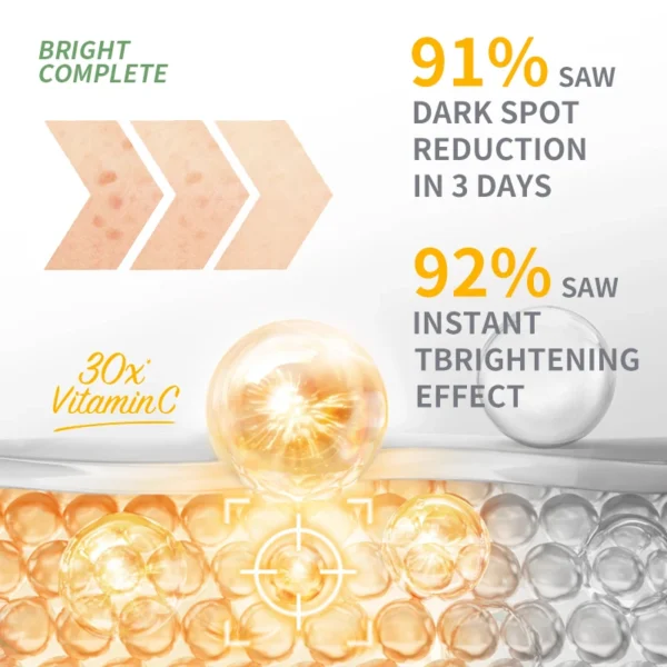 Garnier Bright Complete 30x Vitamin C Niacinamide Booster Serum Whitening Skin Tone Essence Fade Acne Mark Beauty Products 30ml - Image 5