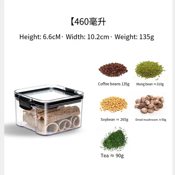 Sealed Can Kitchen Grain Storage And Organiser Large Can Plastic Moisture-proof Storage Box Household Seasoning Jar Storage Set - Image 6