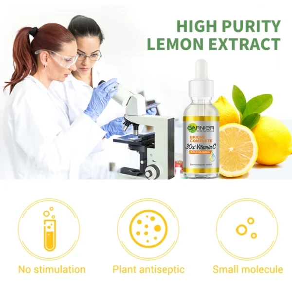 Garnier Bright Complete 30 Times Vitamin C Nicotinamide Enhanced Essence Facial Repair Essence Acne Removing Beauty Product - Image 3