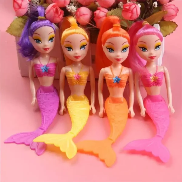 16cm Princess Fairy Mermaid Dolls Bath Swimming Pool Waterproof Mermaid Doll Girls Toy Girls Birth Gift Toy Kids Educational Toy