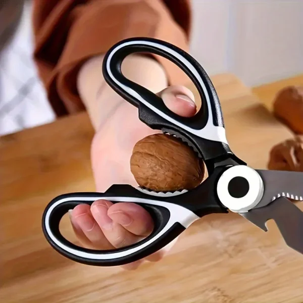 Heavy duty stainless steel kitchen scissors-multifunctional food scissors, pizza and salad - Image 2