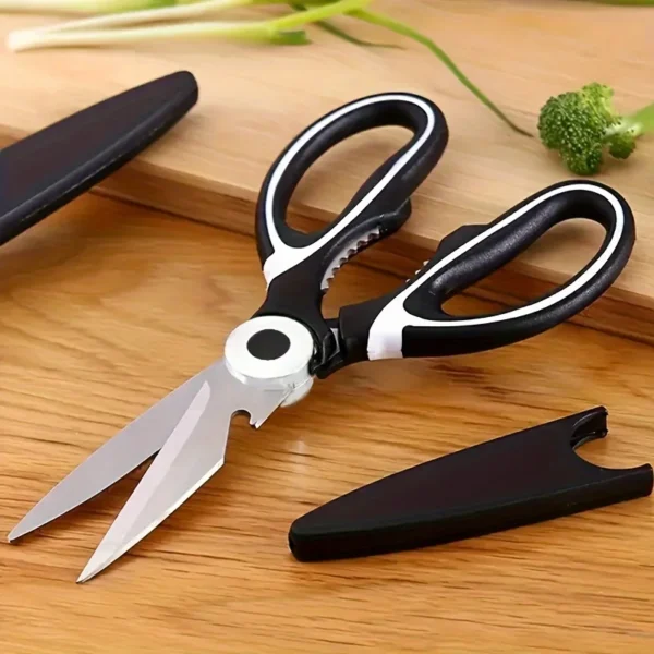 Heavy duty stainless steel kitchen scissors-multifunctional food scissors, pizza and salad - Image 3